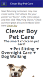 Mobile Screenshot of cleverboypetcare.com